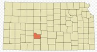 Edwards County in relation to the state of Kansas