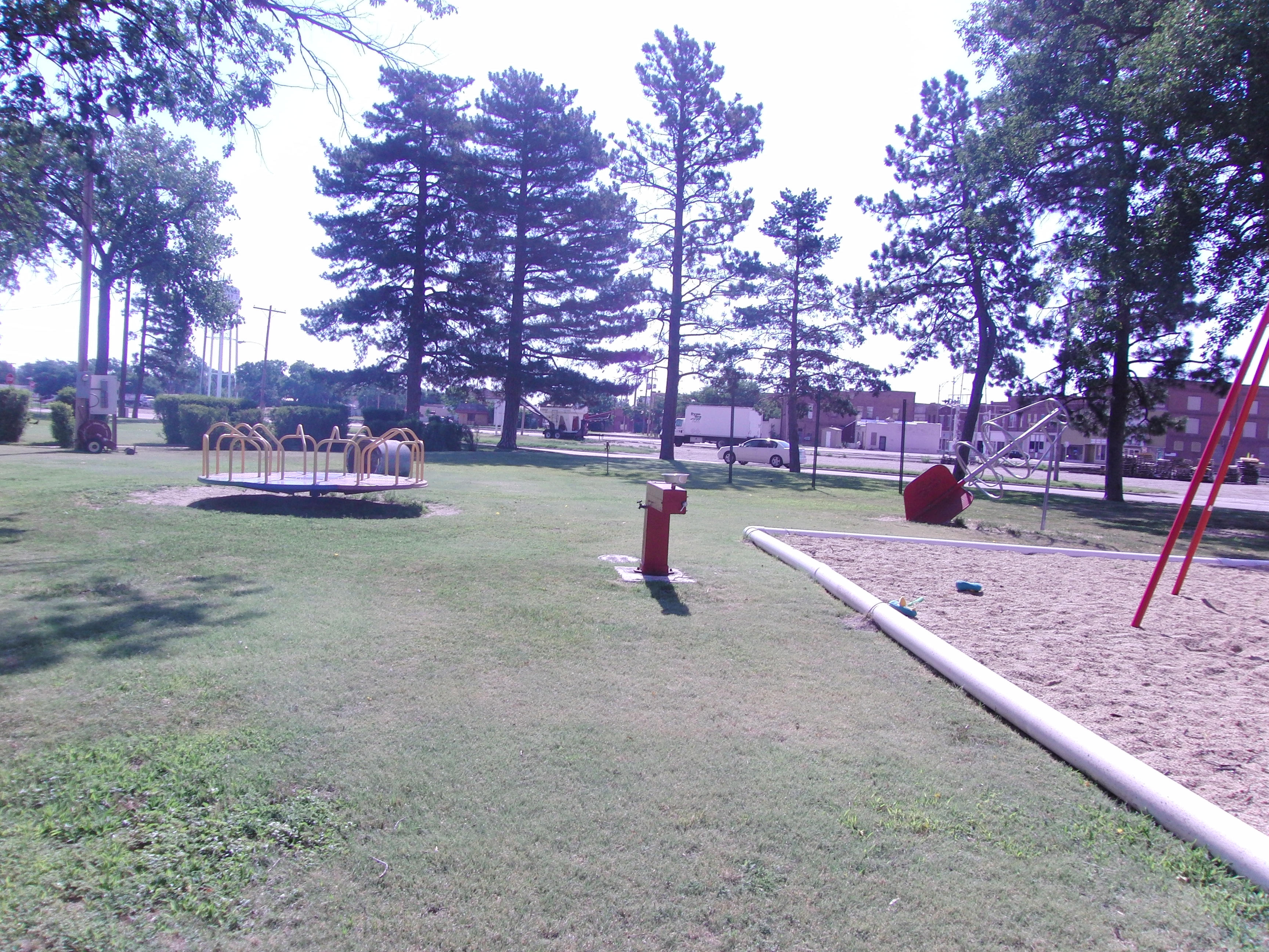Playground equipment at Baugher Park